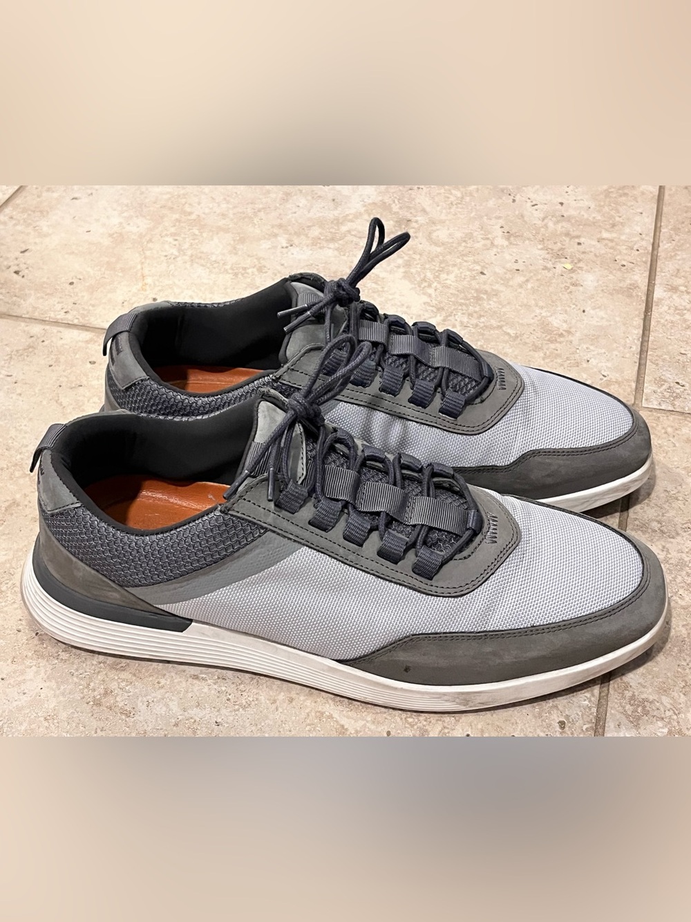 Wolf & Shepherd Crossover Victory Shoes Men's 10 Gray Leather EUC $250 CLEAN!!